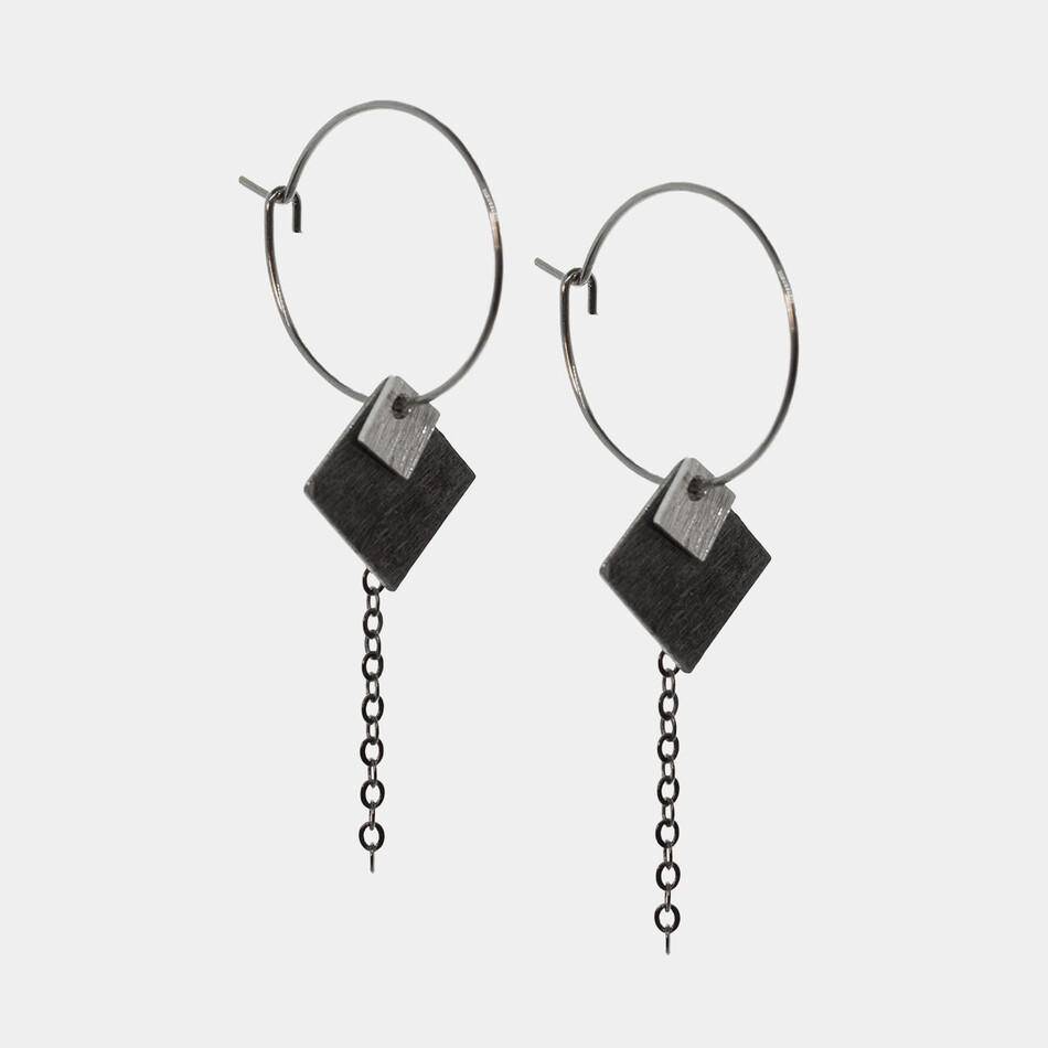 Square Silver/Black