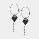 Square Silver/Black